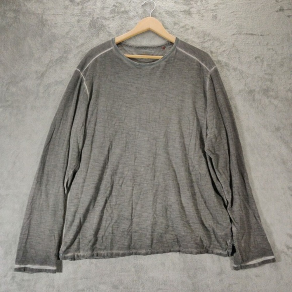 Tommy Bahama Shirt Mens XL Gray Pullover Long Sleeve With Defects See Pictures‎